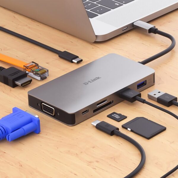 هاب 9 پورت دی-لینک USB-C مدل DUB-M910