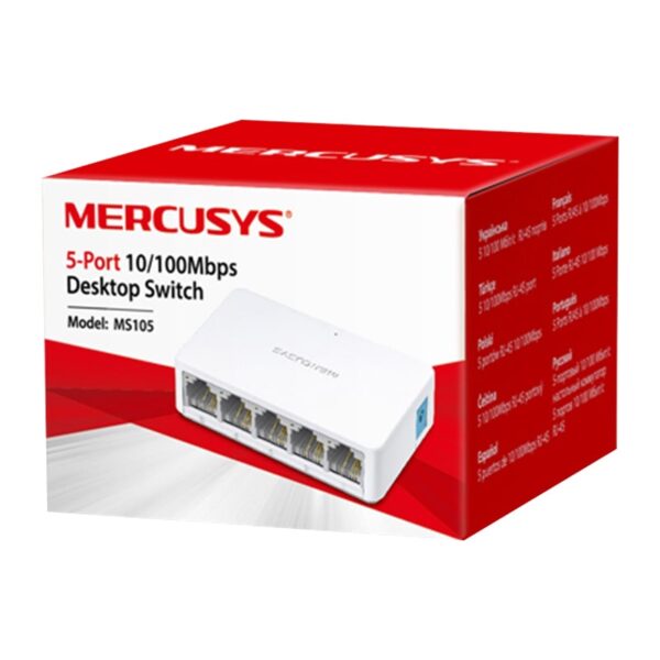 سوییچ 5 پورت مرکوسیس مدل MS105