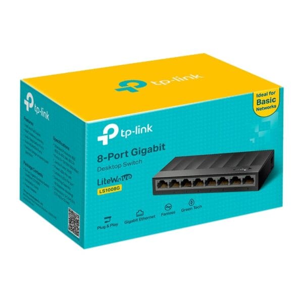 سوییچ 8 پورت گیگابیت تی پی-لینک مدل LS1008G
