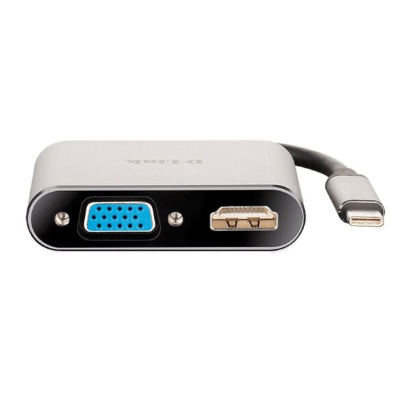 هاب دی لینک USB-C به VGA/HDMI مدل DUB-V210