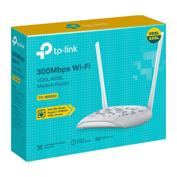 روتر بی‌سیم VDSL/ADSL N300 تی پی-لینک مدل TD-W9950