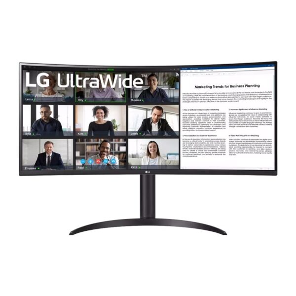 مانیتور خمیده ال جی 34 اینچی مدل UltraWide 34WR55QC