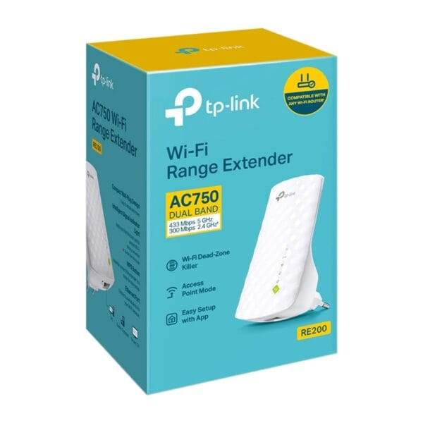 توسعه دهنده شبکه بی‌ سیم تی پی-لینک مدل RE200 AC750